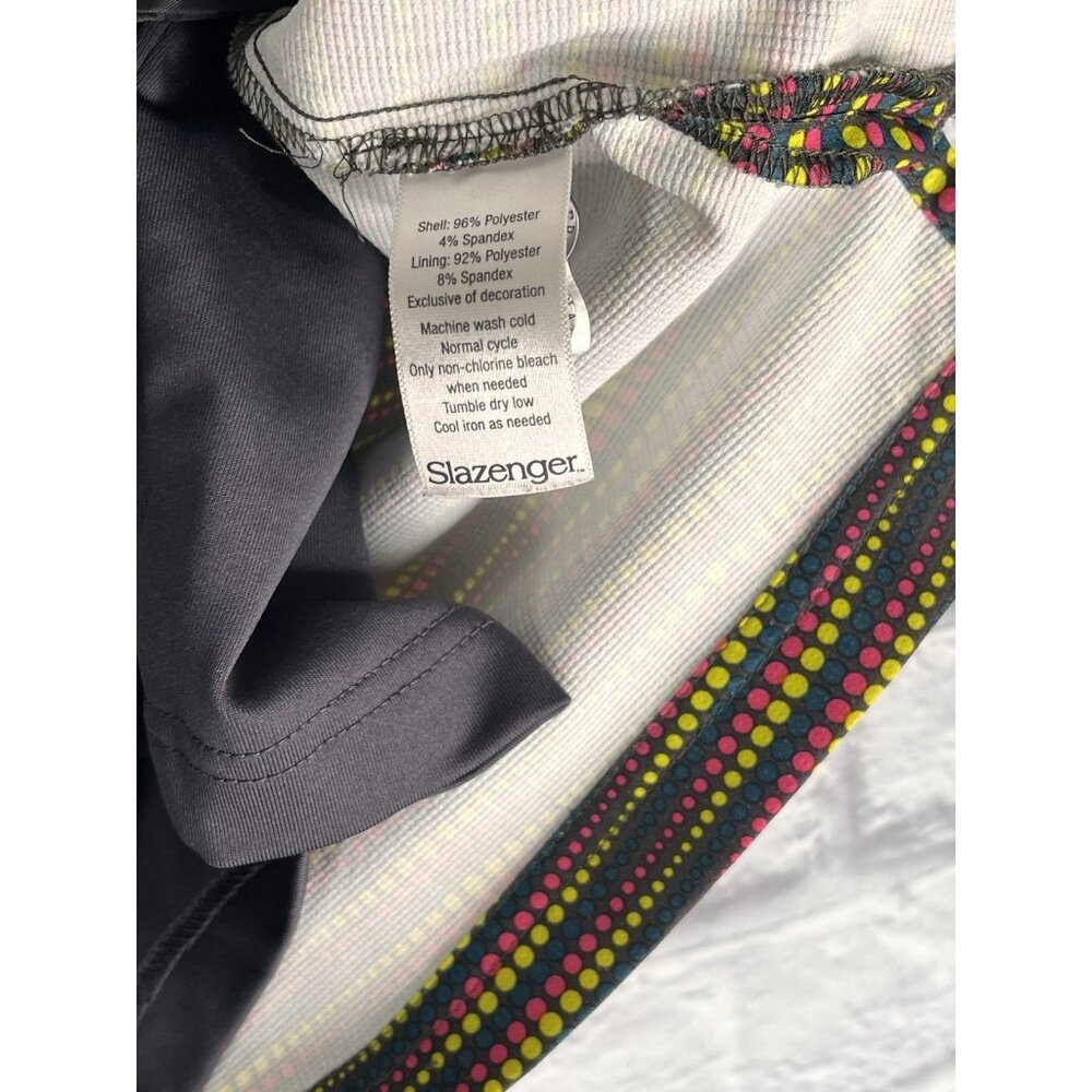 SLAZENGER Women's Gray Multi-Color Dot Golf Active Skort Size 6 - Picture 4 of 6